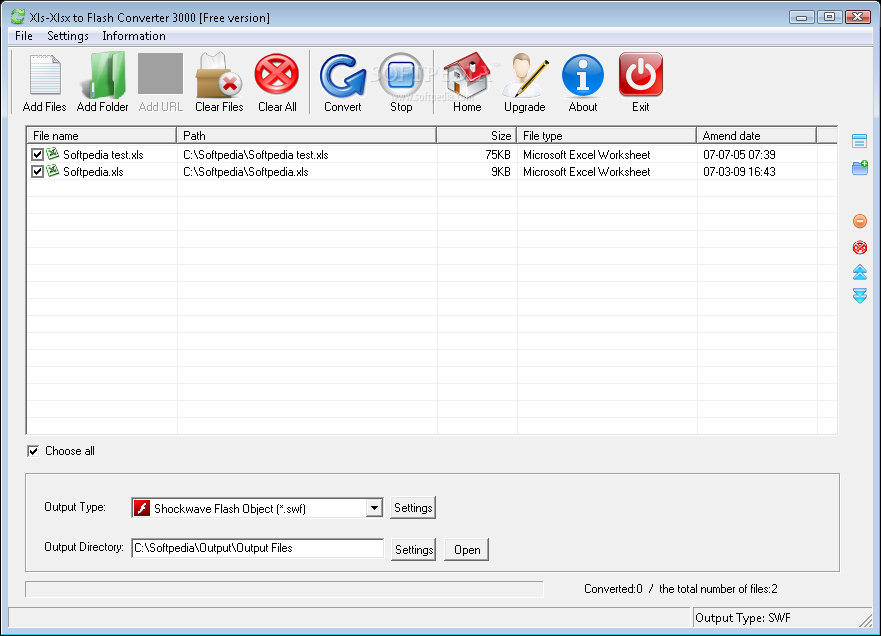 Xls/Xlsx to Flash Converter 3000