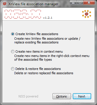 XnView file association manager
