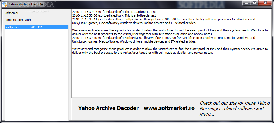 Yahoo Archive Decoder