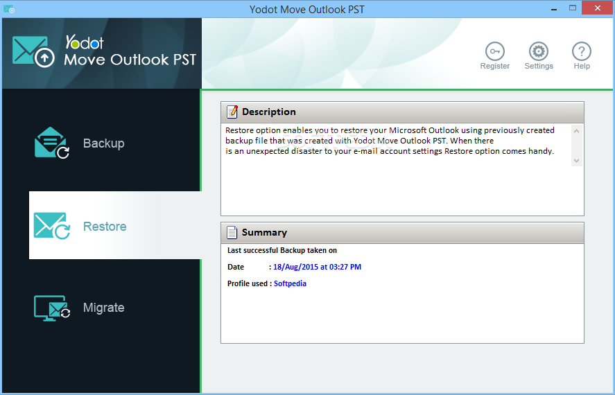 Yodot Move Outlook PST