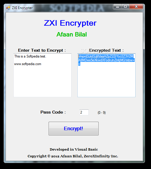 ZXI Encrypter