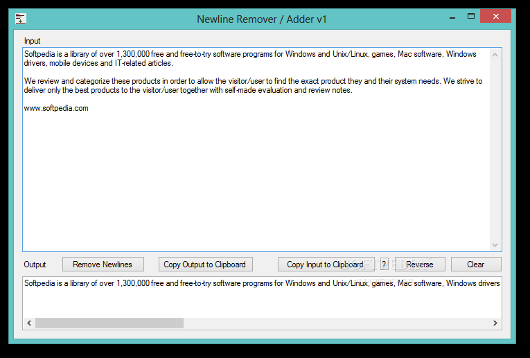 Newline Remover / Adder