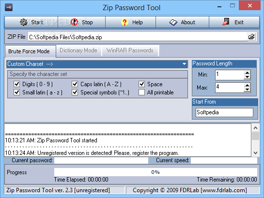 Zip Password Tool
