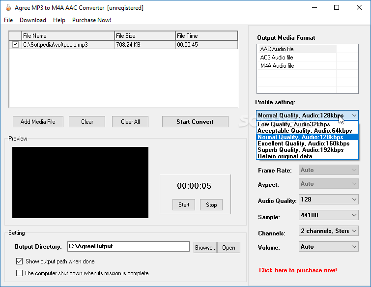 Agree MP3 to M4A AAC Converter