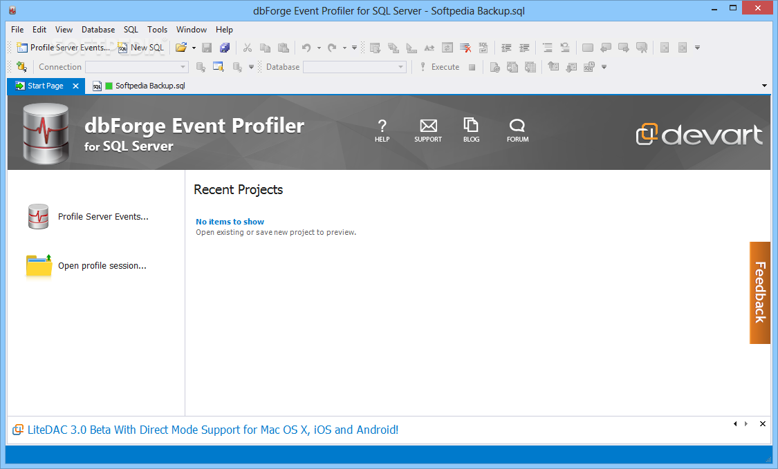 dbForge Event Profiler for SQL Server