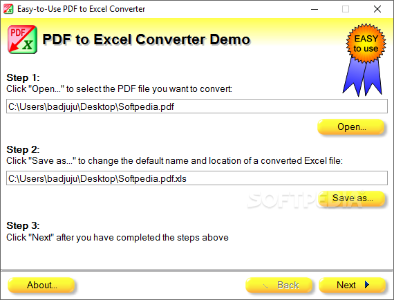 Easy-to-Use PDF to Excel Converter