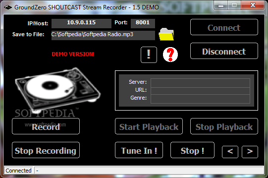 SHOUTCAST stream recorder (formerly g0 Shoutcast recorder)