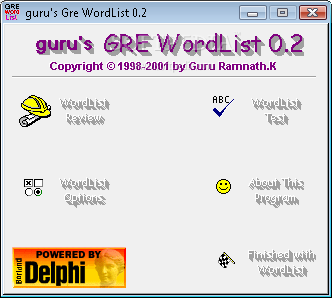 guru's GRE Wordlist