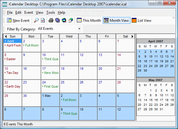 iCalendar Desktop