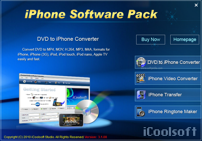 iCoolsoft iPhone Software Pack