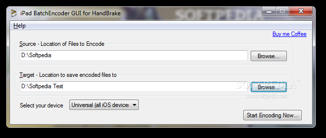iPad Batch Encoder GUI for HandBrake