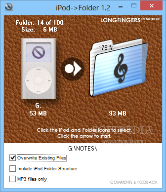 iPod->Folder iPod->Folder