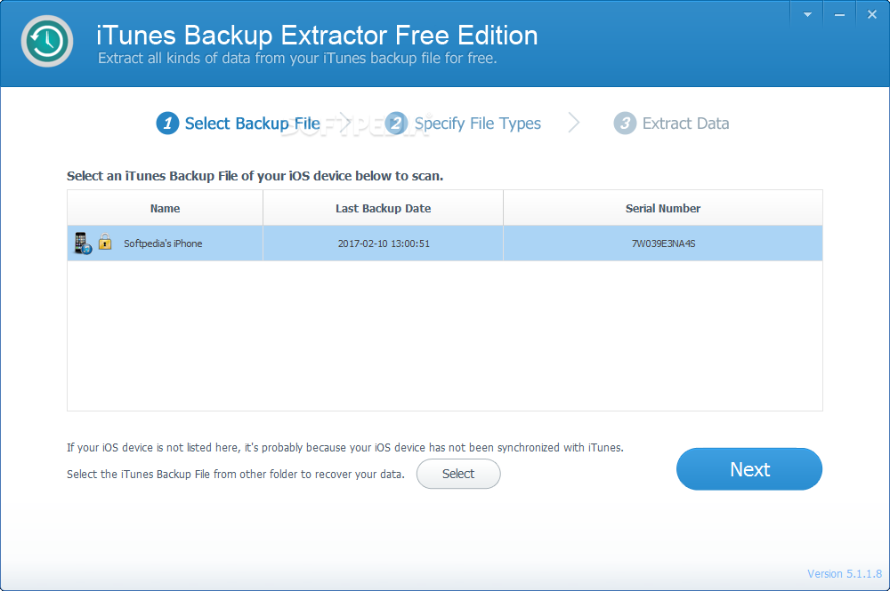 cok free itunes backup extractor