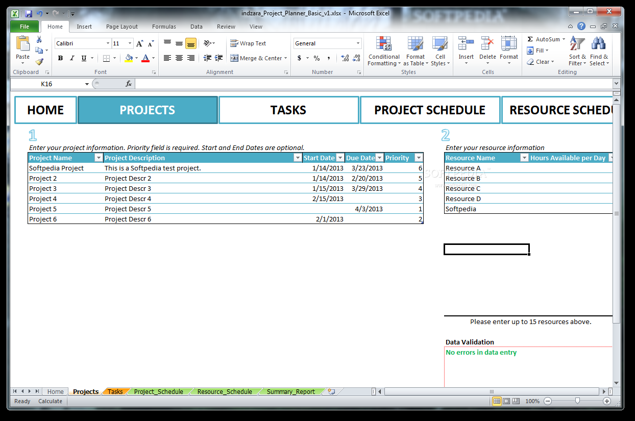 indzara Project Planner (Basic)