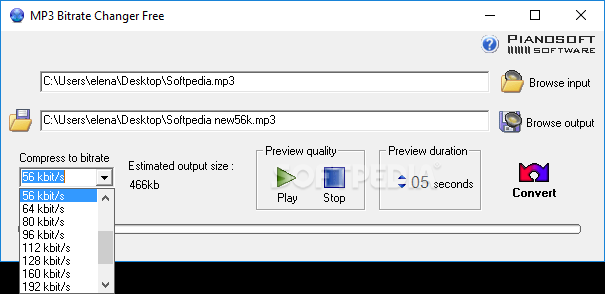 MP3 Bitrate Changer