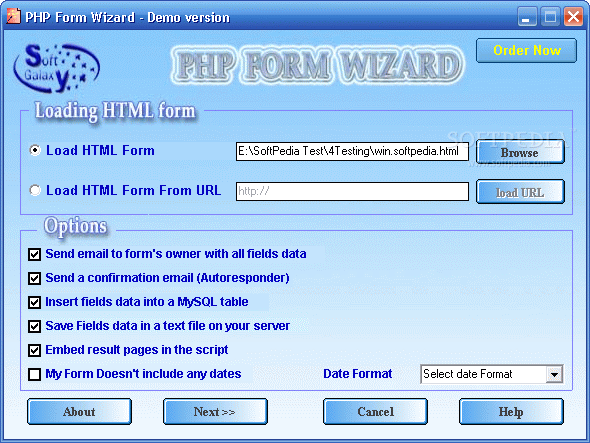 php form wizard