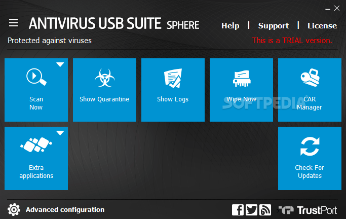 TrustPort Antivirus USB Suite Sphere
