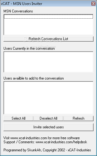 xCAT - MSN User Inviter