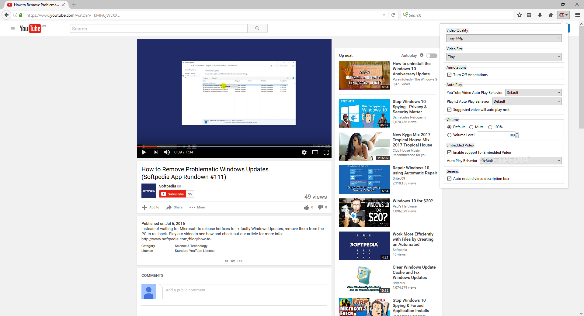YouTube High Definition for Firefox